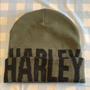 Harley Davidson, cuffed beanie, grape leaf green NWOT